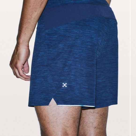 Lululemon Surge Shorts Men’s Small Blue Haze Navy Liner Athletic Training - Picture 3 of 8